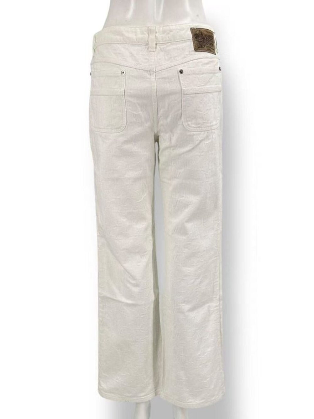 Louis Vuitton Monogram Denim Pants 42 White - Picture 2 of 7